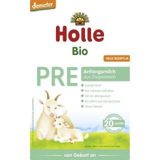 Holle Anfangsmilch PRE aus Ziegenmilch - Bio - 400g x 5  - 5er Pack VPE