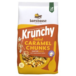Barnhouse Krunchy Salted Caramel Chunks - Bio - 500g x 6  - 6er Pack VPE